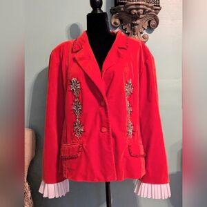 Embellished Randolph Duke Burnt Orange Women's Jacket